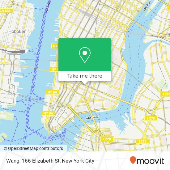 Wang, 166 Elizabeth St map
