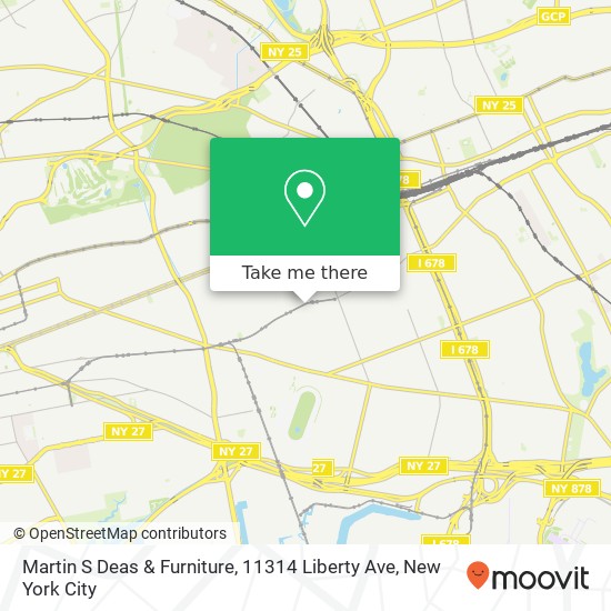 Mapa de Martin S Deas & Furniture, 11314 Liberty Ave
