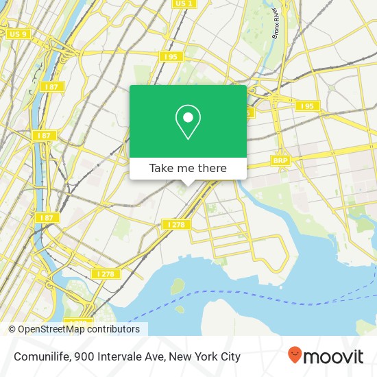 Mapa de Comunilife, 900 Intervale Ave