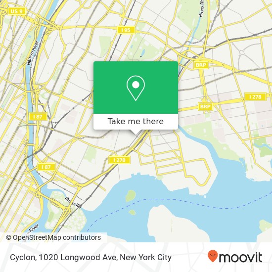 Cyclon, 1020 Longwood Ave map