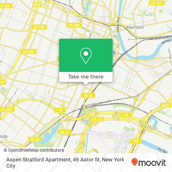 Mapa de Aspen Stratford Apartment, 46 Astor St