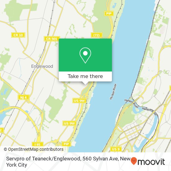 Servpro of Teaneck / Englewood, 560 Sylvan Ave map