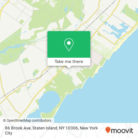 Mapa de 86 Brook Ave, Staten Island, NY 10306