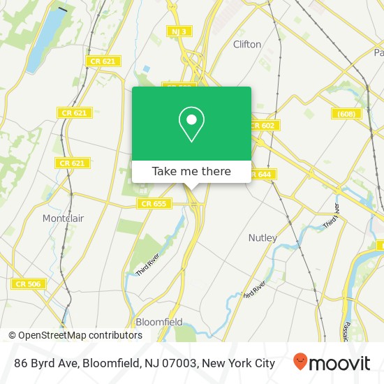 86 Byrd Ave, Bloomfield, NJ 07003 map