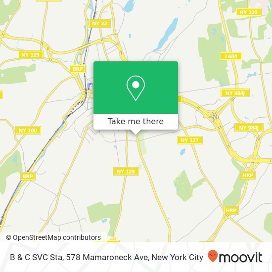 B & C SVC Sta, 578 Mamaroneck Ave map