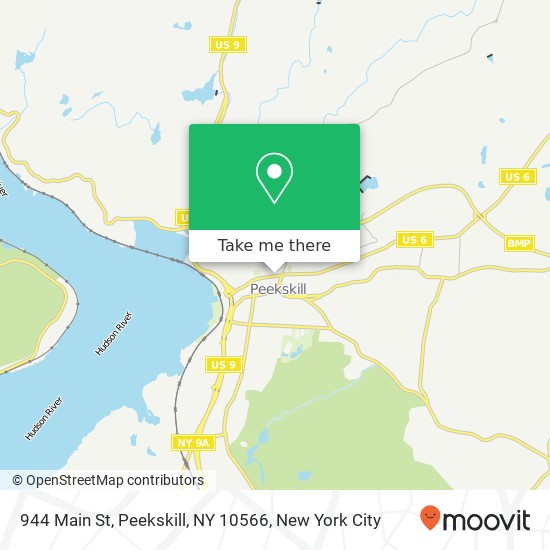 Mapa de 944 Main St, Peekskill, NY 10566