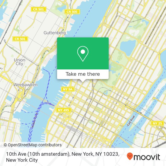 10th Ave (10th amsterdam), New York, NY 10023 map