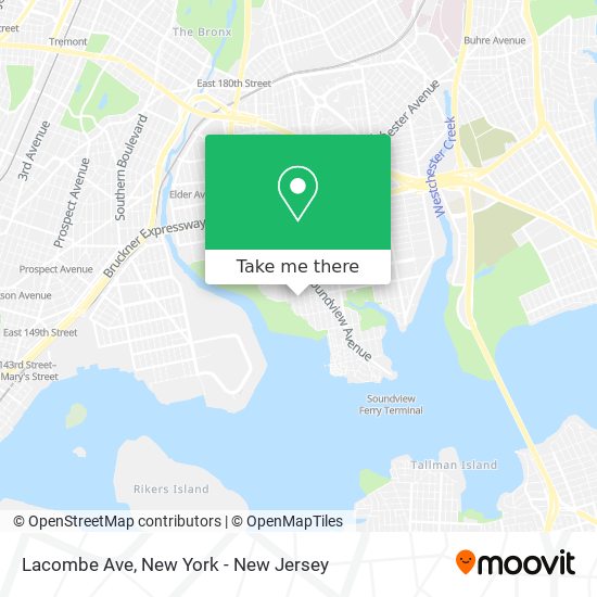 Mapa de Lacombe Ave
