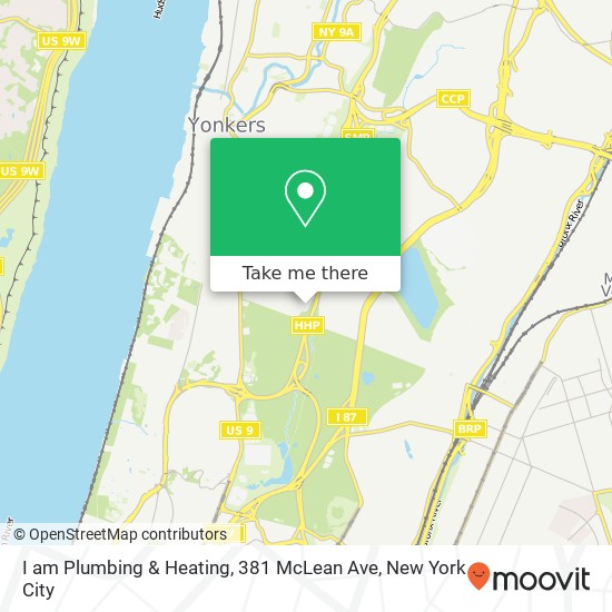 Mapa de I am Plumbing & Heating, 381 McLean Ave