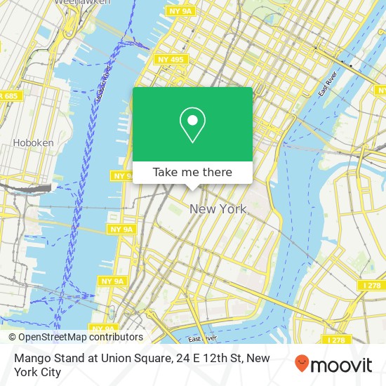 Mango Stand at Union Square, 24 E 12th St map