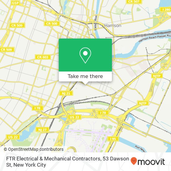 Mapa de FTR Electrical & Mechanical Contractors, 53 Dawson St