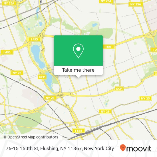 Mapa de 76-15 150th St, Flushing, NY 11367