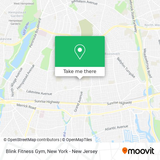 Blink Fitness Gym map