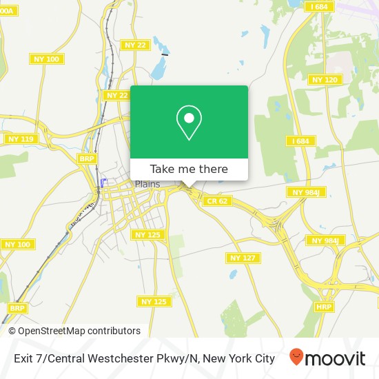 Mapa de Exit 7 / Central Westchester Pkwy / N