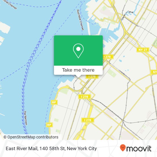 Mapa de East River Mail, 140 58th St