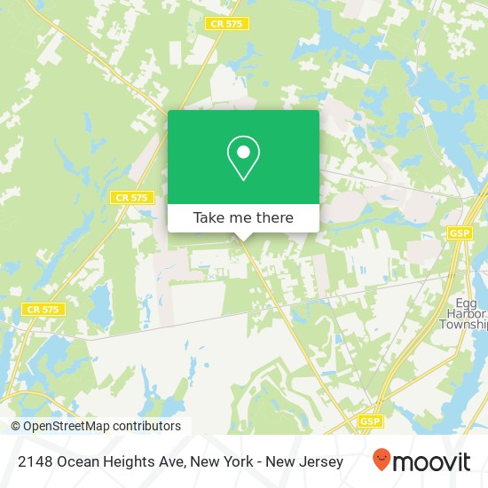 2148 Ocean Heights Ave, Egg Harbor Twp, NJ 08234 map