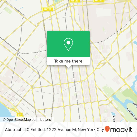 Abstract LLC Entitled, 1222 Avenue M map