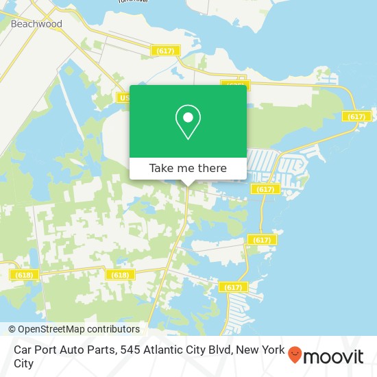 Car Port Auto Parts, 545 Atlantic City Blvd map