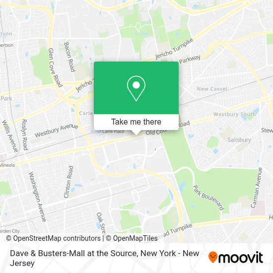 Dave & Busters-Mall at the Source map