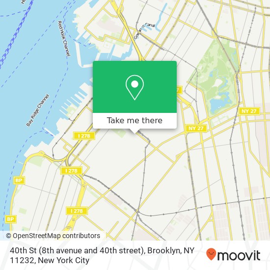 40th St (8th avenue and 40th street), Brooklyn, NY 11232 map