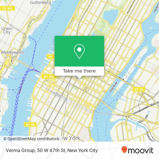 Verma Group, 50 W 47th St map