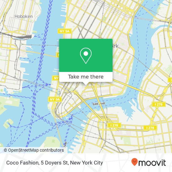 Coco Fashion, 5 Doyers St map
