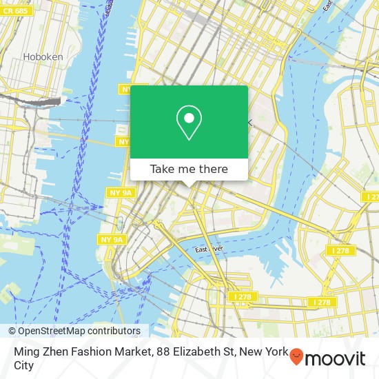 Mapa de Ming Zhen Fashion Market, 88 Elizabeth St