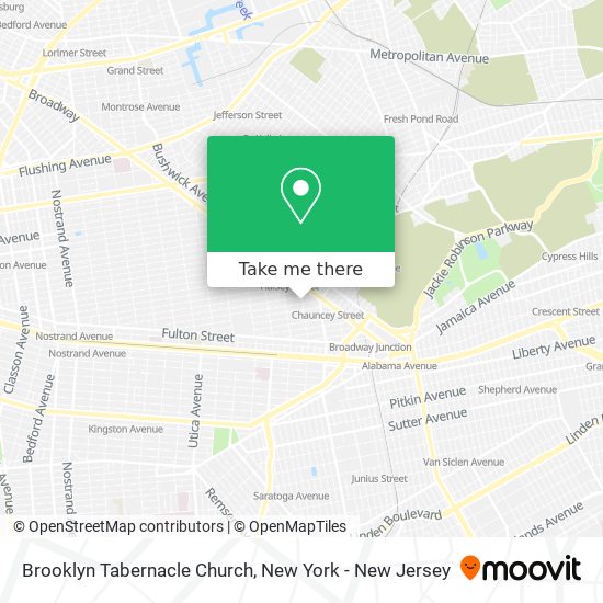 Mapa de Brooklyn Tabernacle Church