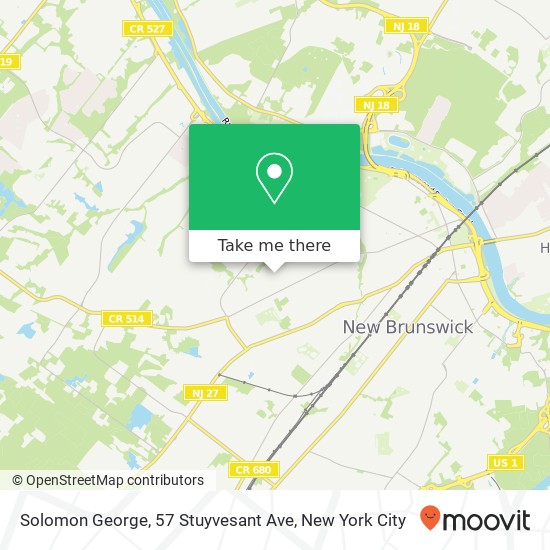 Mapa de Solomon George, 57 Stuyvesant Ave