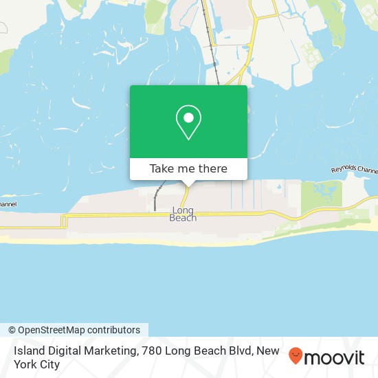 Mapa de Island Digital Marketing, 780 Long Beach Blvd