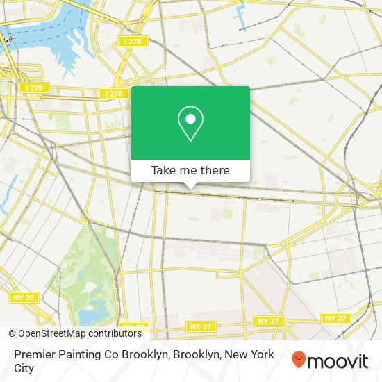 Mapa de Premier Painting Co Brooklyn, Brooklyn
