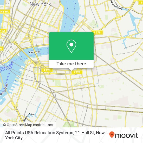 All Points USA Relocation Systems, 21 Hall St map