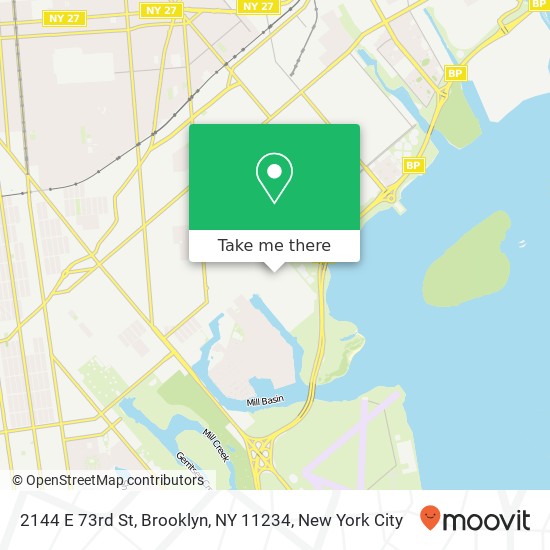 Mapa de 2144 E 73rd St, Brooklyn, NY 11234