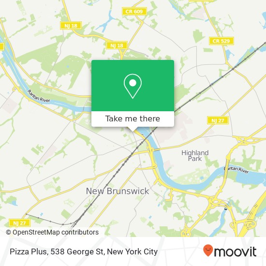 Mapa de Pizza Plus, 538 George St