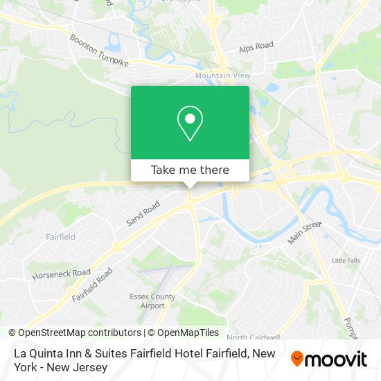 Mapa de La Quinta Inn & Suites Fairfield Hotel Fairfield