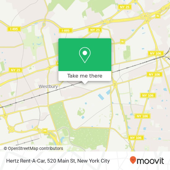 Hertz Rent-A-Car, 520 Main St map