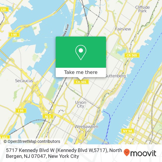 5717 Kennedy Blvd W (Kennedy Blvd W,5717), North Bergen, NJ 07047 map
