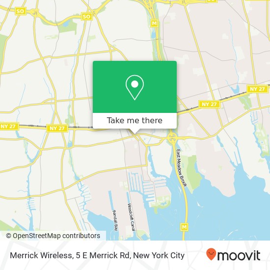 Mapa de Merrick Wireless, 5 E Merrick Rd