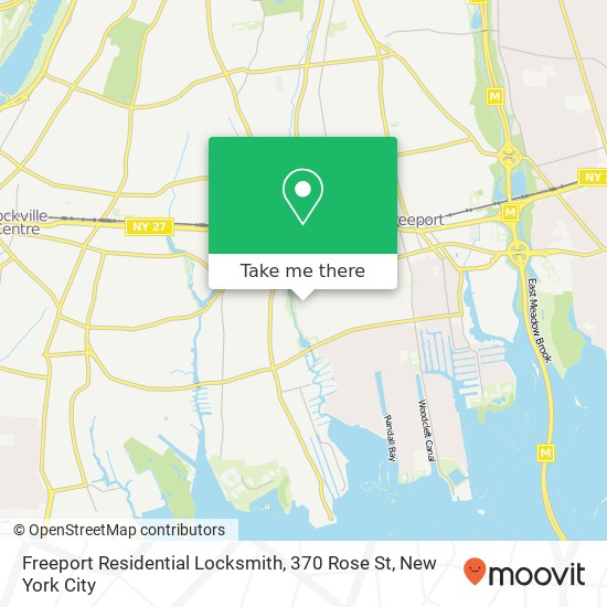 Freeport Residential Locksmith, 370 Rose St map