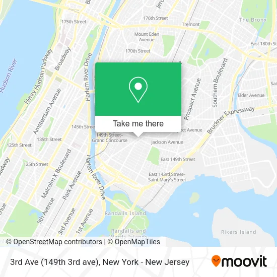 Mapa de 3rd Ave (149th 3rd ave)