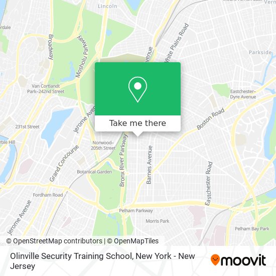 Olinville Security Training School map