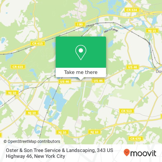 Oster & Son Tree Service & Landscaping, 343 US Highway 46 map
