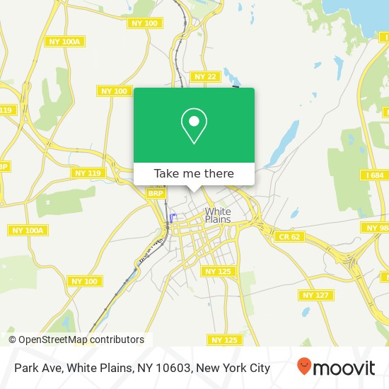 Mapa de Park Ave, White Plains, NY 10603