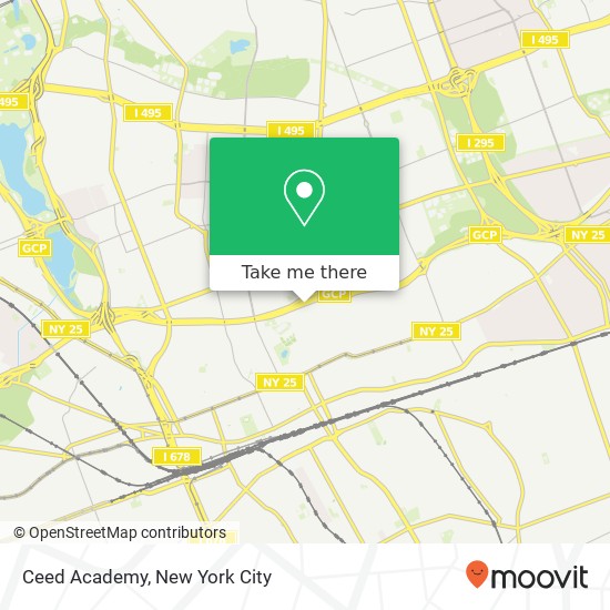 Mapa de Ceed Academy, 170-34 Grand Central Pkwy