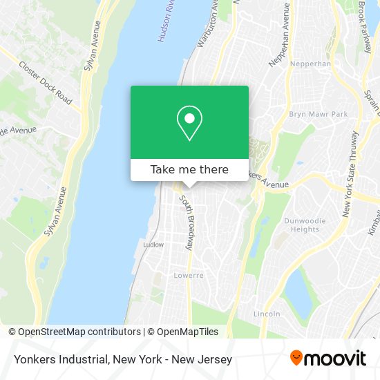 Mapa de Yonkers Industrial