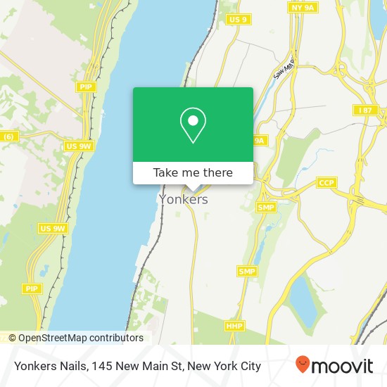 Yonkers Nails, 145 New Main St map