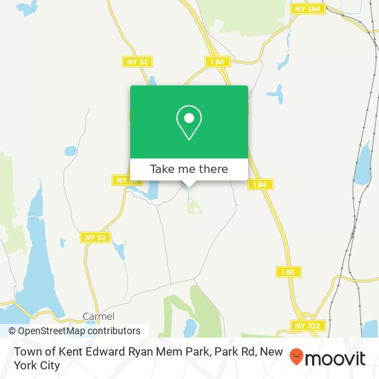 Mapa de Town of Kent Edward Ryan Mem Park, Park Rd