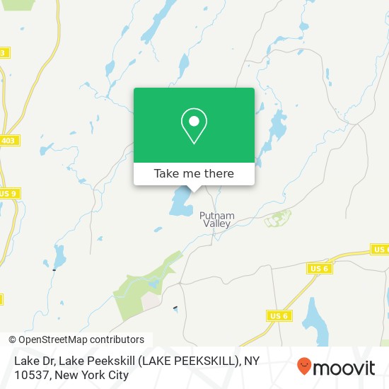 Mapa de Lake Dr, Lake Peekskill (LAKE PEEKSKILL), NY 10537