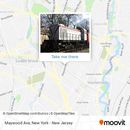 Maywood Ave map