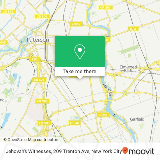 Mapa de Jehovah's Witnesses, 209 Trenton Ave